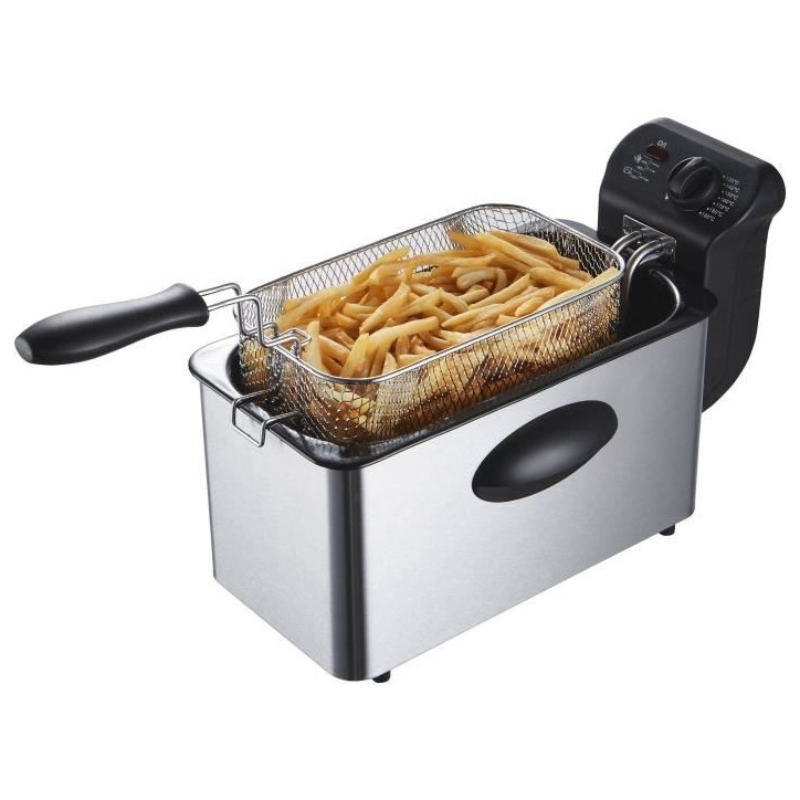 Friteuse 3 L CONTINENTAL EDISON CERFR3IN2 - 2000W - Inox Friteuse 3 L CONTINENTAL EDISON CERFR3IN2 - 2000W - Inox