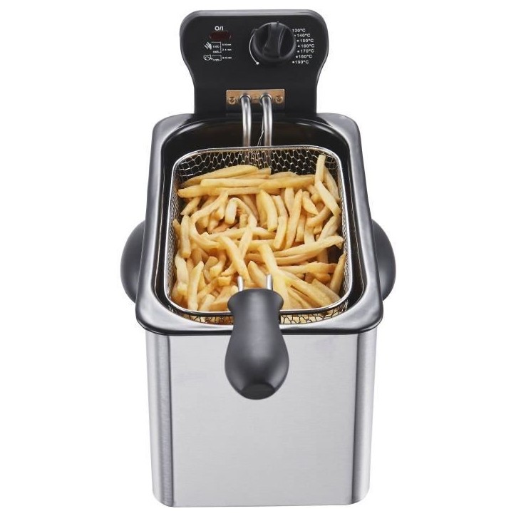 Friteuse 3 L CONTINENTAL EDISON CERFR3IN2 - 2000W - Inox Friteuse 3 L CONTINENTAL EDISON CERFR3IN2 - 2000W - Inox