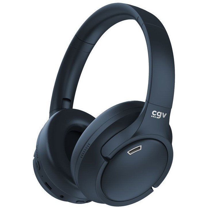 Casque Bluetooth - CGV - SonicVibe ANC - Réduction active du bruit - Microphone intégré - Égaliseur personalisable - Bleu Casque Bluetooth - CGV - SonicVibe ANC - Réduction active du bruit - Microphone intégré - Égaliseur personalisable - Bleu