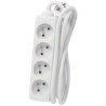 CHACON Bloc multiprise rallonge 4 prises 16A 5m blanc