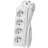 CHACON Bloc multiprise rallonge 4 prises 16A 5m blanc