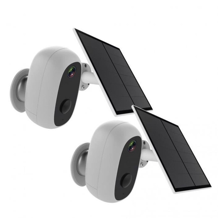 2 caméras avec panneau solaire - CHACON - 2-IPCAM-BE03-PS - Extérieur - WiFi 2 caméras avec panneau solaire - CHACON - 2-IPCAM-BE03-PS - Extérieur - WiFi