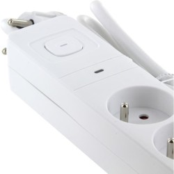 Multiprise - CHACON - 4 x 16 A - Cordon 1,5 m - Protection sur