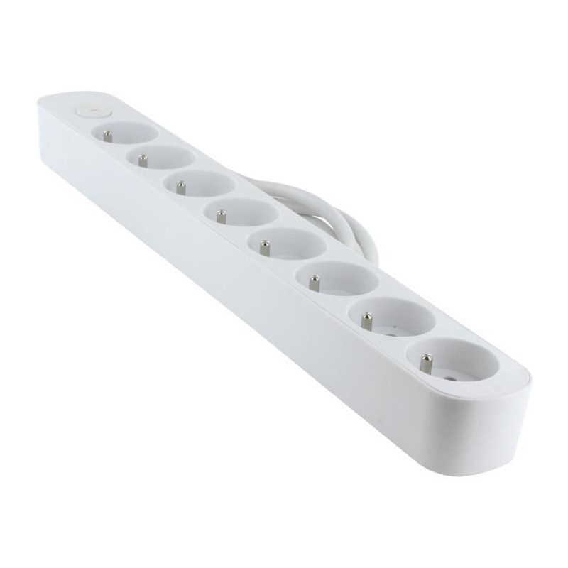 Multiprise - CHACON - 8 x 16 A - Avec interrupteur - Câble 1,