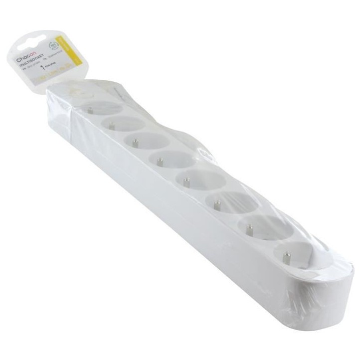 Multiprise - CHACON - 8 x 16 A - Avec interrupteur - Câble 1,5 m