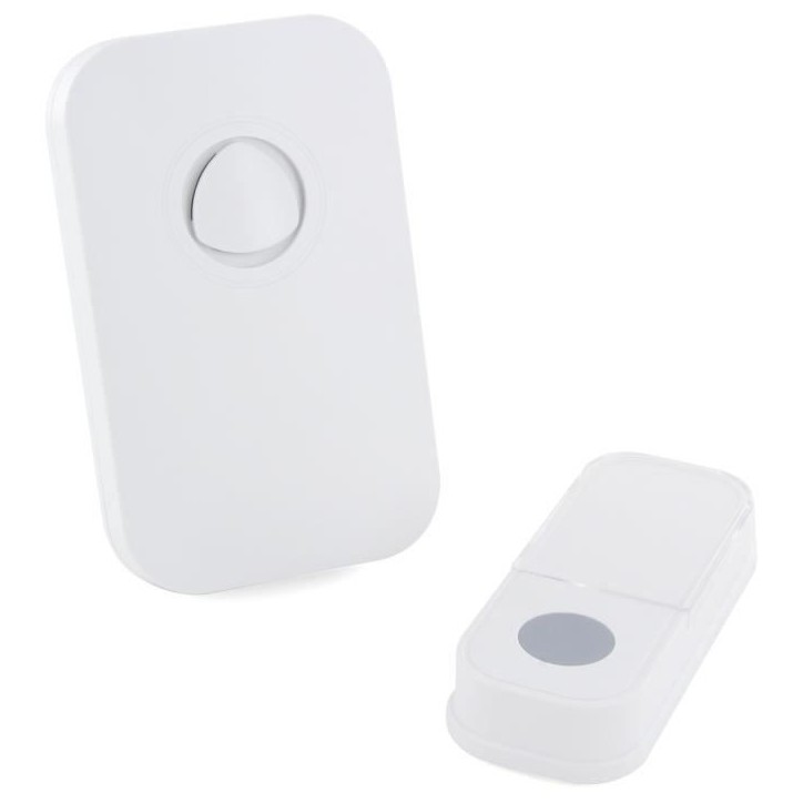 Carillon - CHACON - Sans fil sur batterie - 120 m - Blanc