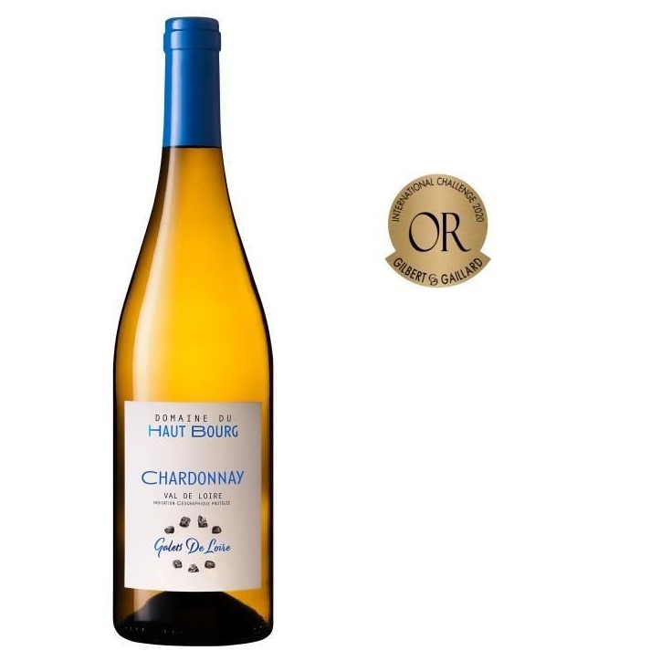 Domaine du Haut Bourg 2023 Val de Loire Chardonnay - Vin blanc du Vallée de la Loire Domaine du Haut Bourg 2023 Val de Loire Chardonnay - Vin blanc du Vallée de la Loire