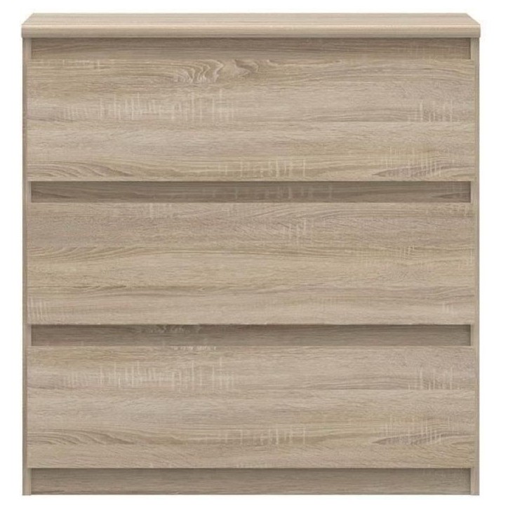 Commode CHELSEA 3 Tiroirs - Couleur chene - L 77,2 x P 42 x H 79,9 cm Commode CHELSEA 3 Tiroirs - Couleur chene - L 77,2 x P 42 x H 79,9 cm