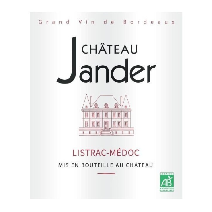Château Jander 2019Listrac-Médoc - Vin rouge de Bordeaux