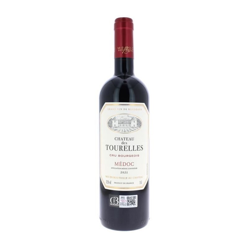 Château Des Tourelles 2021 Médoc Cru Bourgeois - Vin rouge de Bordea