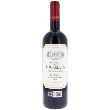 Château Des Tourelles 2021 Médoc Cru Bourgeois - Vin rouge de Bordea