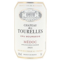Château Des Tourelles 2021 Médoc Cru Bourgeois - Vin rouge de Bordea