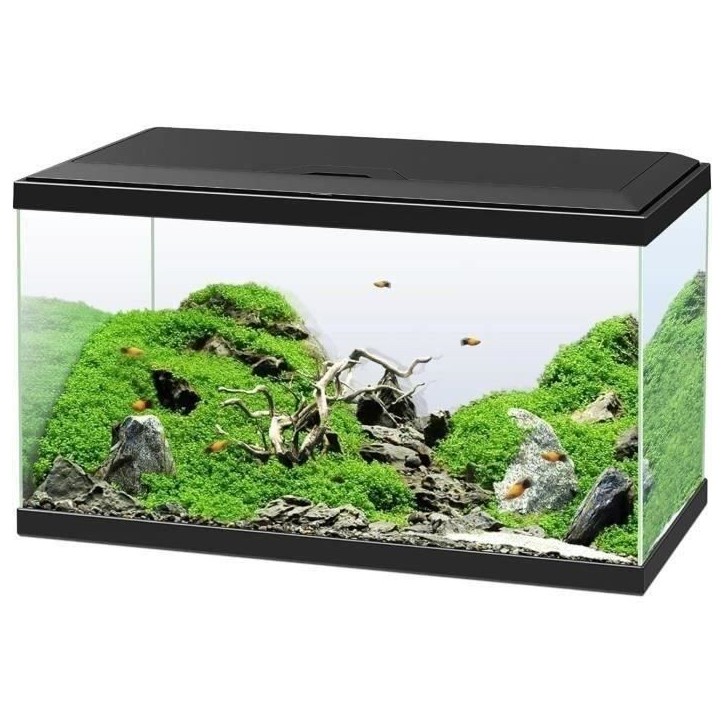 Aquarium - CIANO - 60 L - Filtre - LED - Chauffage - FOAM 30PPI - CF80 - Noir