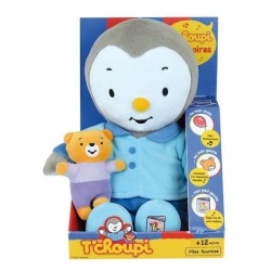 Peluche T'CHOUPI Raconte moi une histoire - JEMINI - ± 30 cm - Bleu -