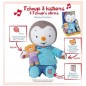 Peluche T'CHOUPI Raconte moi une histoire - JEMINI - ± 30 cm - Bleu - Enfant - Mixte
