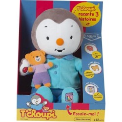 Peluche T'CHOUPI Raconte moi une histoire - JEMINI - ± 30 cm - Bleu -