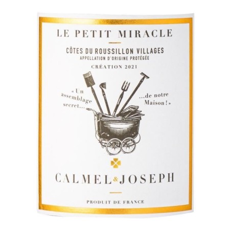 Calmel & Joseph Les Terroirs Le Petit Miracle 2021 Côtes du Roussillon Villages - Vin rouge de Languedoc