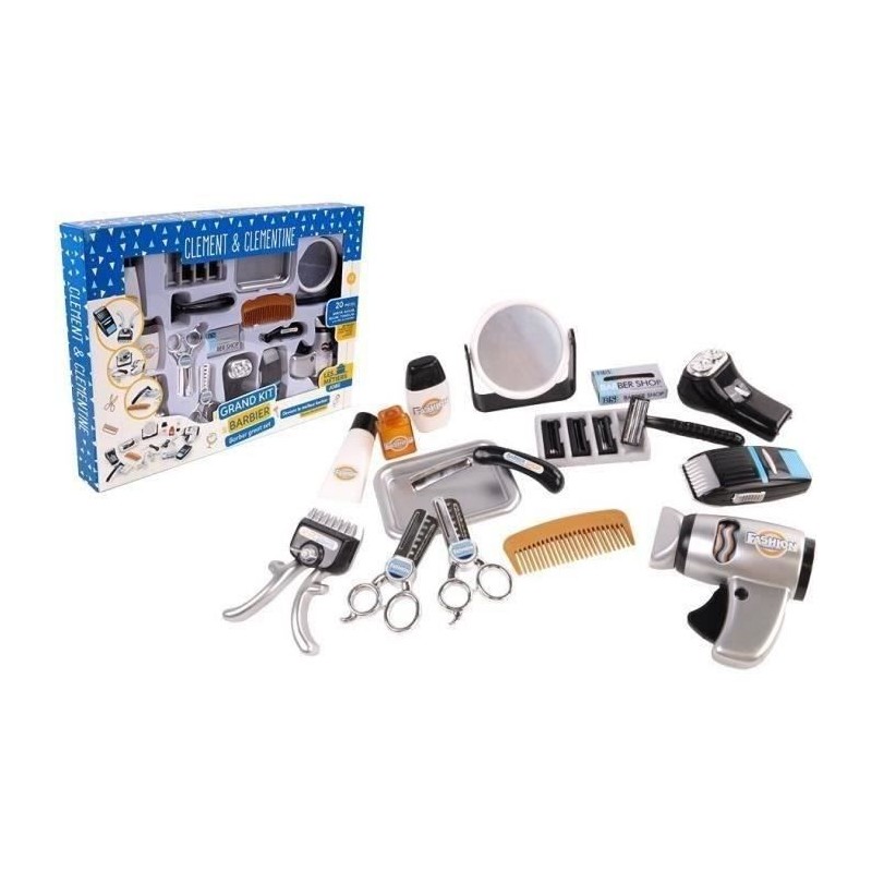 Set coiffeur - Jeu d'imitation Barbier - CLEMENT CLEMENTINE - Tondeuse