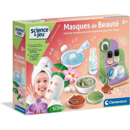 Coffret scientifique pour créer des masques de beauté naturels et do