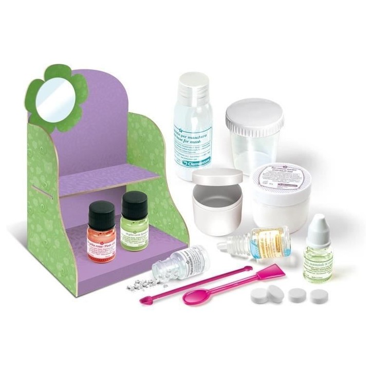 Coffret scientifique pour créer des masques de beauté naturels et doux - Clementoni - Science & Jeu Coffret scientifique pour créer des masques de beauté naturels et doux - Clementoni - Science & Jeu