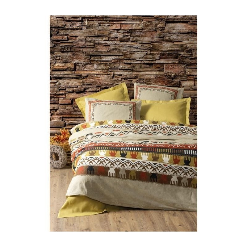 Parure de lit - 1 housse de couette 220 x 240 cm + 2 taies d'oreiller Parure de lit - 1 housse de couette 220 x 240 cm + 2 taies d'oreiller