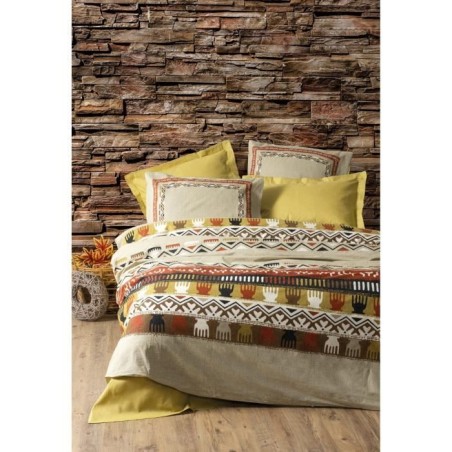 Parure de lit - 1 housse de couette 220 x 240 cm + 2 taies d'oreiller