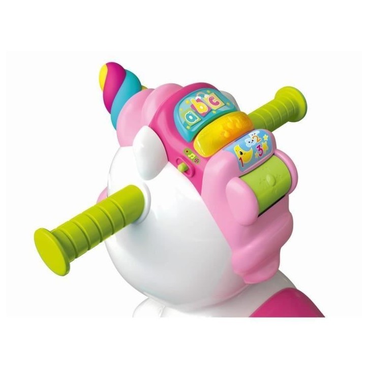 Licorne a bascule et a roues - Clementoni - Rose - Capteur de caresse et détecteur de mouvement Licorne a bascule et a roues - Clementoni - Rose - Capteur de caresse et détecteur de mouvement