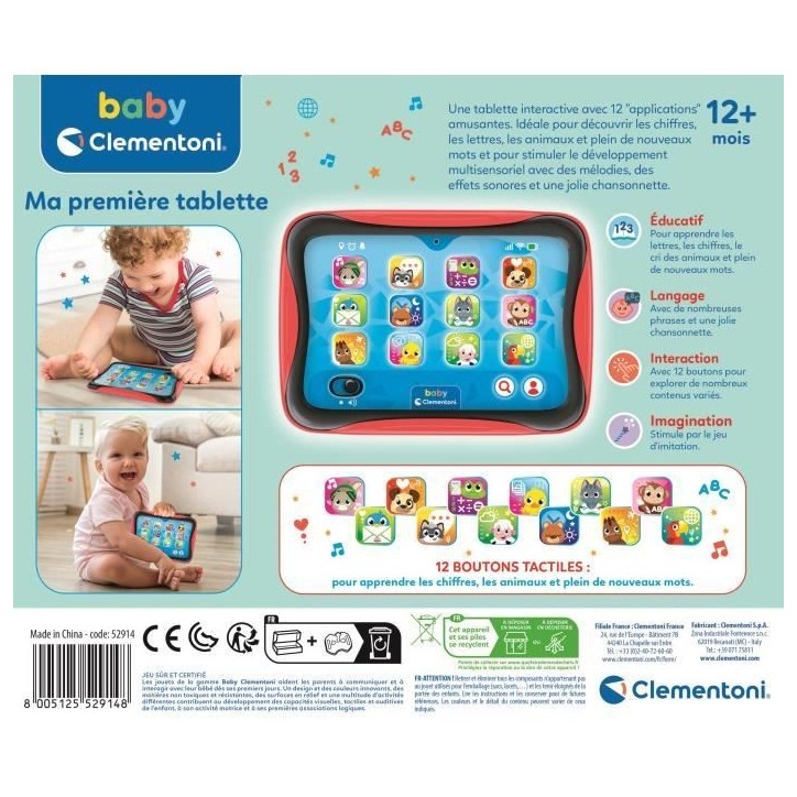Ma premiere tablette parlant CLEMENTONI Ma premiere tablette parlant CLEMENTONI