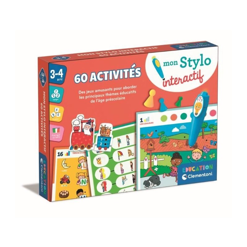 CLEMENTONI - Mon stylo interactif - 60 activités éducatives - Stylos
