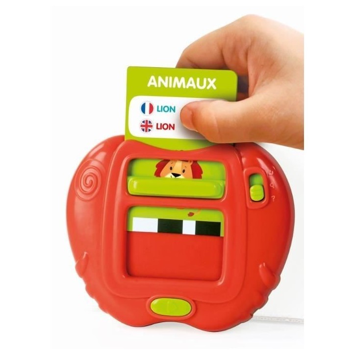 CLEMENTONI - Mes 100 premiers mots Bilingue - Jouets éducatifs - 2 modes de jeux : Quiz et découverte - Sons et comptines