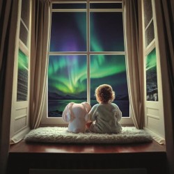 CLEMENTONI - Mon Lapin Polaire - Projecteur d'Aurores Boréales