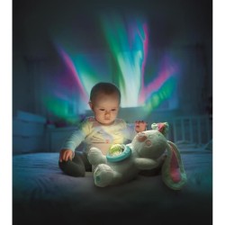 CLEMENTONI - Mon Lapin Polaire - Projecteur d'Aurores Boréales