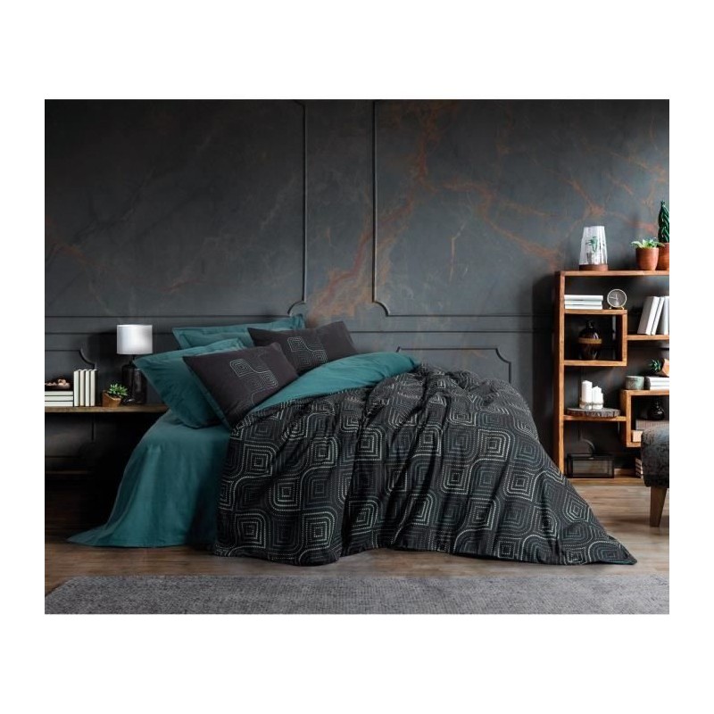 Parure de lit - 1 housse de couette 220 x 240 cm + 2 taies d'oreiller Parure de lit - 1 housse de couette 220 x 240 cm + 2 taies d'oreiller