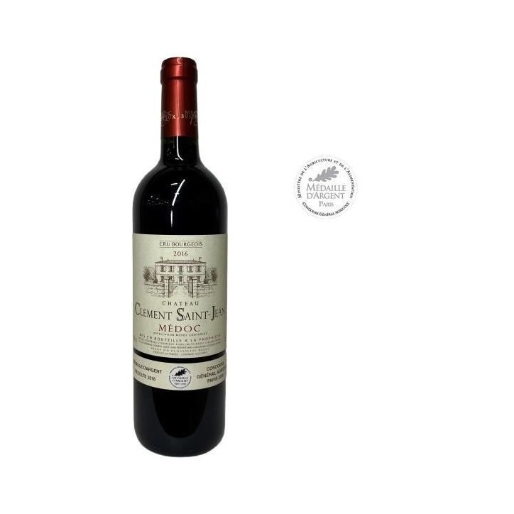 Château Clément Saint-Jean 2016 Médoc - Vin rouge de Bordeaux