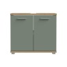 CHAMP - Meuble sous-lavabo - 2 portes - 69,9 x 28,9 x 62 cm - Chene ar