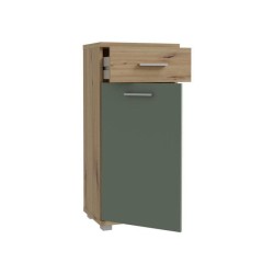 CHAMP - Meuble bas de salle de bain - 40,2 x 28,9 x 87,6 cm - Chene ar