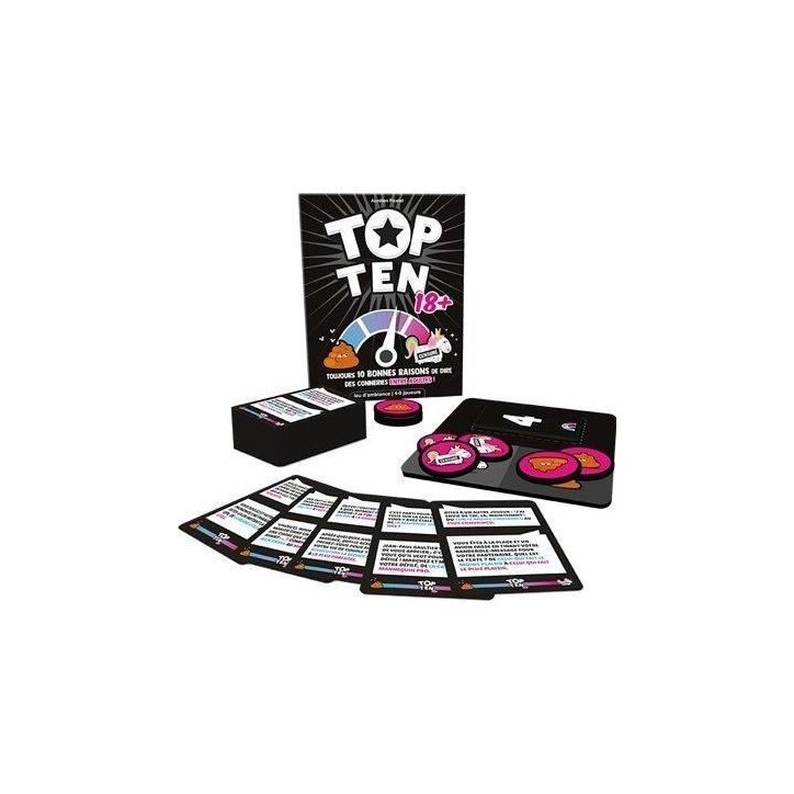 Cocktail Games | Top Ten 18+| Jeu de société | a partir de 14 ans | 4 a 9 joueurs | 30 minutes Cocktail Games | Top Ten 18+| Jeu de société | a partir de 14 ans | 4 a 9 joueurs | 30 minutes