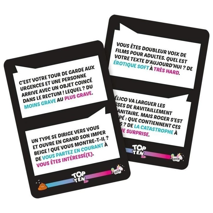 Cocktail Games | Top Ten 18+| Jeu de société | a partir de 14 ans | 4 a 9 joueurs | 30 minutes Cocktail Games | Top Ten 18+| Jeu de société | a partir de 14 ans | 4 a 9 joueurs | 30 minutes
