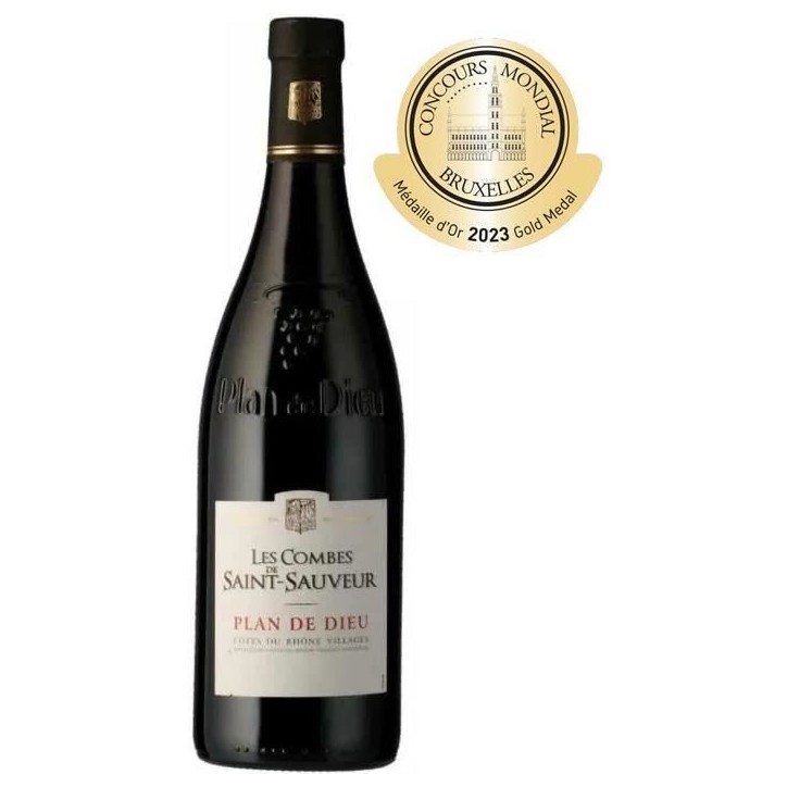Les Combes de Saint-Sauveur 2024 Côtes du Rhône Village Plan de Dieu - Vin rouge de la Vallée du Rhône