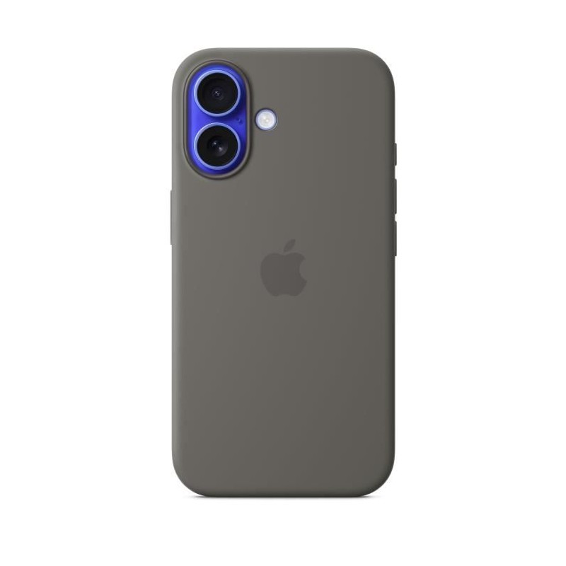 APPLE iPhone 16 - Coque en silicone avec MagSafe - Stone Gray