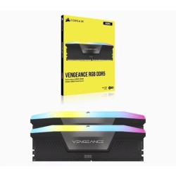 Mémoire RAM - CORSAIR - Vengeance RGB DDR5 - 32GB 2x16GB DIMM - 6400