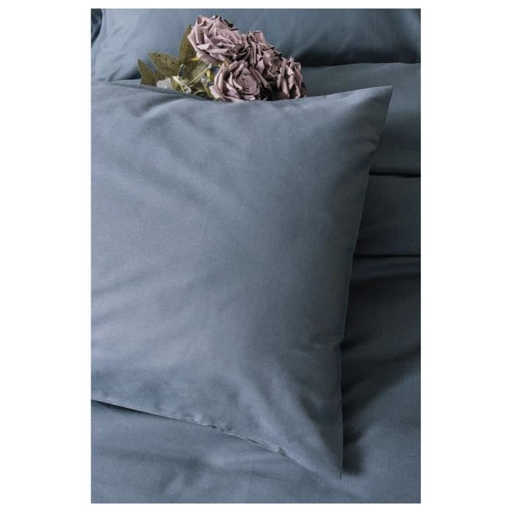 Parure de lit - 1 housse de couette 220 x 240 cm + 2 taies d'oreiller 60 x 60 cm - 100% coton renforcé - Anthracite Parure de lit - 1 housse de couette 220 x 240 cm + 2 taies d'oreiller 60 x 60 cm - 100% coton renforcé - Anthracite