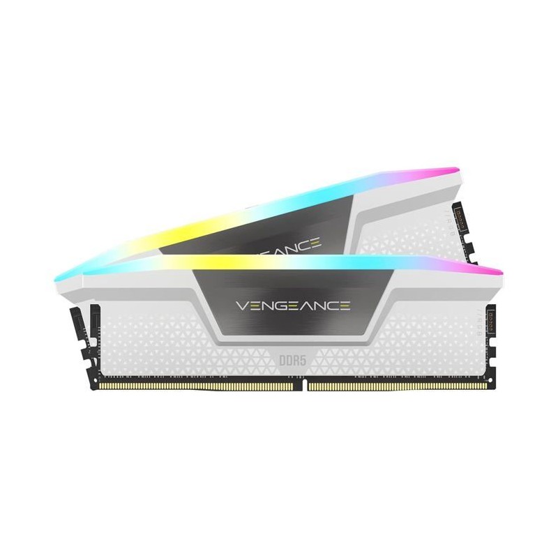 Mémoire RAM - CORSAIR - CMH32GX5M2B6000C30W - VENGEANCE RGB - DDR5 -