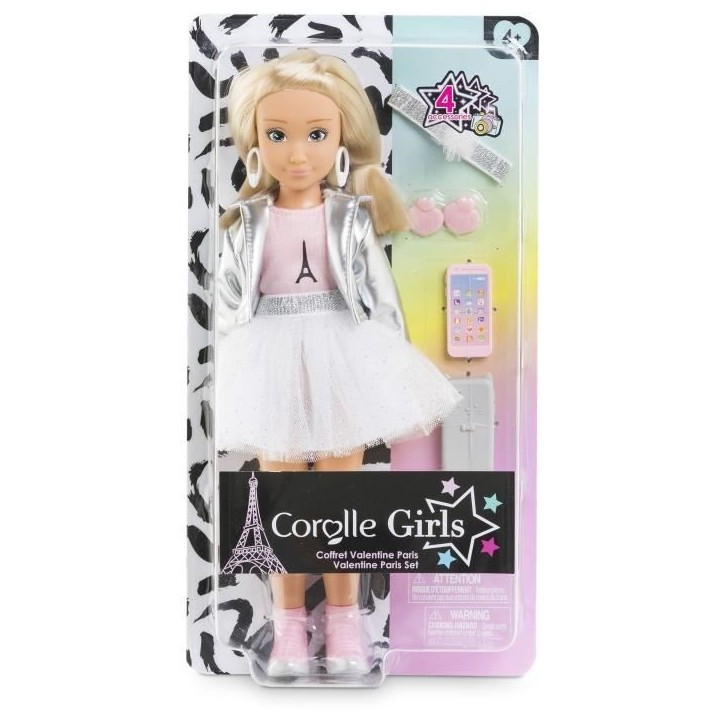 Poupée Mannequin - COROLLE - Valentine Fashion Week Paris - 28 cm - 4 accessoires - Senteur vanille - Des 4 ans Poupée Mannequin - COROLLE - Valentine Fashion Week Paris - 28 cm - 4 accessoires - Senteur vanille - Des 4 ans