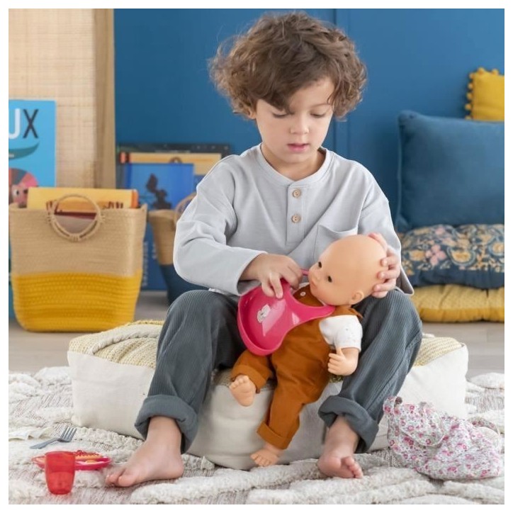 Accessoires poupon - COROLLE - Grand Coffret Repas - Pour poupon 36 et 42 cm - 11 accessoires - Des 2 ans