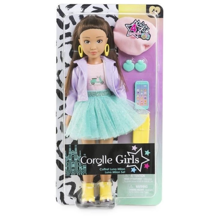 Poupée Mannequin - COROLLE - Luna Fashion Week Paris - 28 cm - 4 accessoires - Senteur vanille - Des 4 ans Poupée Mannequin - COROLLE - Luna Fashion Week Paris - 28 cm - 4 accessoires - Senteur vanille - Des 4 ans