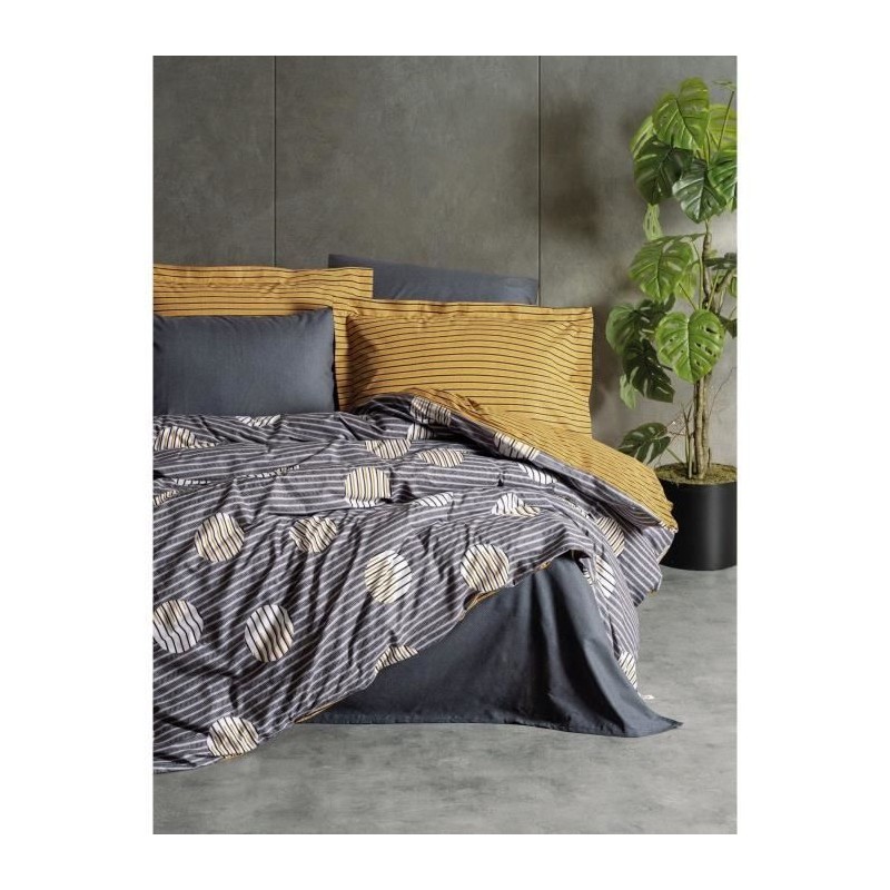 Parure de lit - 1 housse de couette 220 x 240 cm + 2 taies d'oreiller Parure de lit - 1 housse de couette 220 x 240 cm + 2 taies d'oreiller