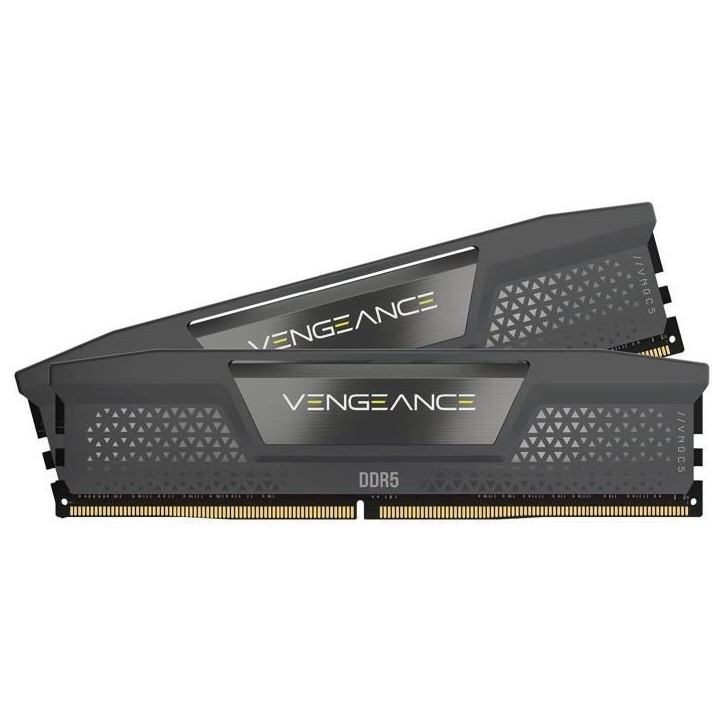 Mémoire RAM - CORSAIR - Vengeance DDR5 RAM 32Go (2x16Go) 6000MHz CL36 AMD Expo Compatible iCUE - Gris (CMK32GX5M2E6000Z36) Mémoire RAM - CORSAIR - Vengeance DDR5 RAM 32Go (2x16Go) 6000MHz CL36 AMD Expo Compatible iCUE - Gris (CMK32GX5M2E6000Z36)