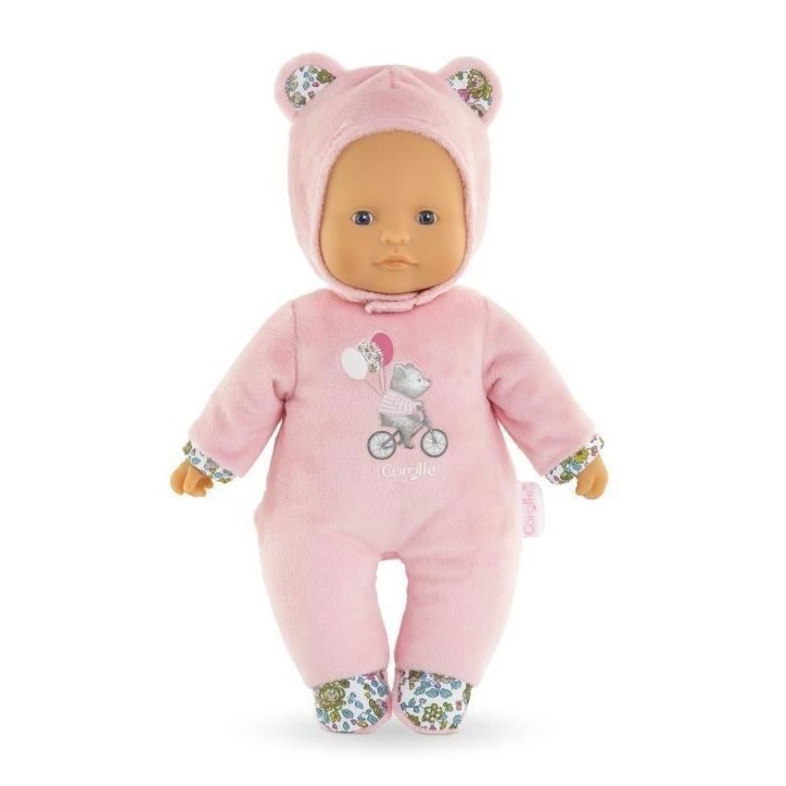 Mon Doudou COROLLE - Pti' Coeur Ours Rose - 30 cm - petit poupon - senteur de vanille - des 9 mois Mon Doudou COROLLE - Pti' Coeur Ours Rose - 30 cm - petit poupon - senteur de vanille - des 9 mois