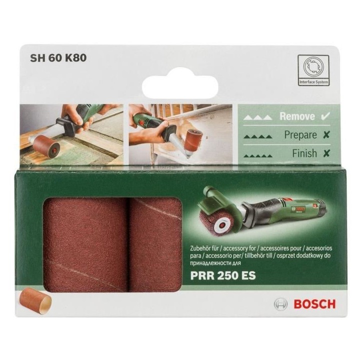 Manchon abrasif Bosch - Grain 80 - Largeur Rouleau 60mm - Accessoire pour Texoro Manchon abrasif Bosch - Grain 80 - Largeur Rouleau 60mm - Accessoire pour Texoro
